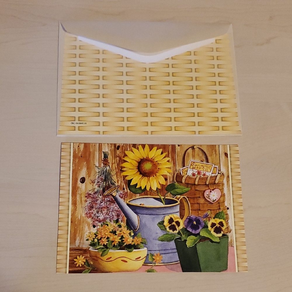Garden of Birthday Wishes Greeting Card with Matching Envelope